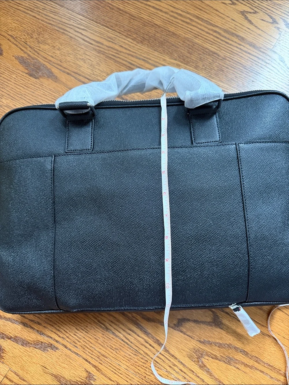 Cole Haan Black Leather Laptop Messenger Bag